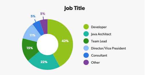 pie chart of job title