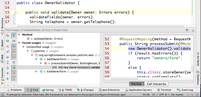 IntelliJ IDEA as eclipse user find usages result